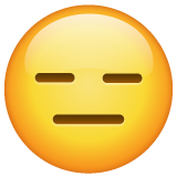 cara sin expresión as rendered by WhatsApp
