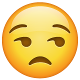 faccina contrariata as rendered by WhatsApp