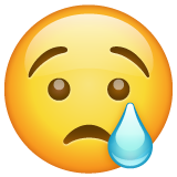 weinendes Gesicht as rendered by WhatsApp