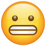 Grimassen schneidendes Gesicht as rendered by WhatsApp
