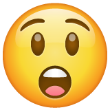 erstauntes Gesicht as rendered by WhatsApp