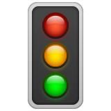 vertical traffic light as rendered by WhatsApp
