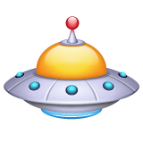 flying saucer as rendered by WhatsApp