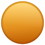 círculo naranja as rendered by WhatsApp