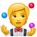 person juggling as rendered by WhatsApp