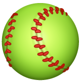 Softball as rendered by WhatsApp