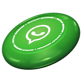 flying disc as rendered by WhatsApp