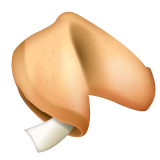 Glückskeks as rendered by WhatsApp