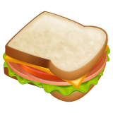 sandwich as rendered by WhatsApp