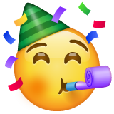 Partygesicht as rendered by WhatsApp