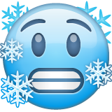 cara con frío as rendered by WhatsApp