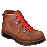hiking boot as rendered by WhatsApp