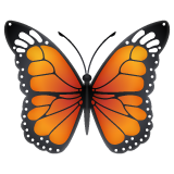 butterfly as rendered by WhatsApp