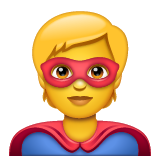 superhero as rendered by WhatsApp