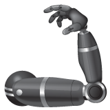 mechanical arm as rendered by WhatsApp