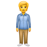 person standing as rendered by WhatsApp