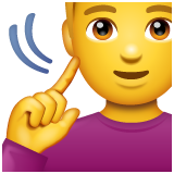 gehörloser Mann as rendered by WhatsApp