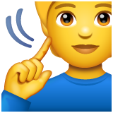 deaf person as rendered by WhatsApp