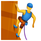 man climbing as rendered by WhatsApp