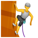person climbing as rendered by WhatsApp