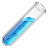 test tube as rendered by WhatsApp