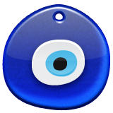 nazar amulet as rendered by WhatsApp