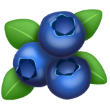 blueberries as rendered by WhatsApp