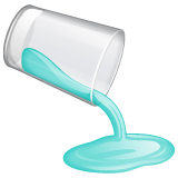 pouring liquid as rendered by WhatsApp