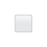 kleines weißes Quadrat as rendered by WhatsApp