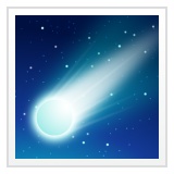 comet as rendered by WhatsApp