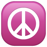 peace symbol as rendered by WhatsApp
