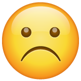 düsteres Gesicht as rendered by WhatsApp