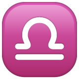 Waage (Sternzeichen) as rendered by WhatsApp