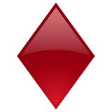diamond suit as rendered by WhatsApp