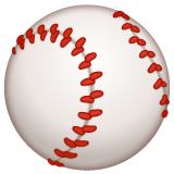 palla da baseball as rendered by WhatsApp