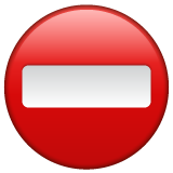 no entry as rendered by WhatsApp