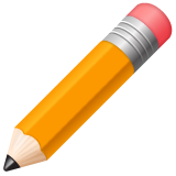 pencil as rendered by WhatsApp