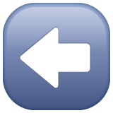 Pfeil nach links as rendered by WhatsApp